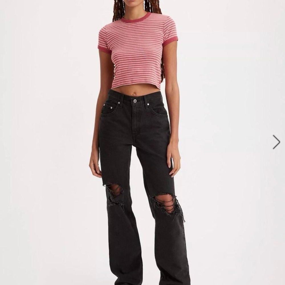 Levi's Silvertab '94 Baggy Distressed Black Jeans, Size W27 / L31